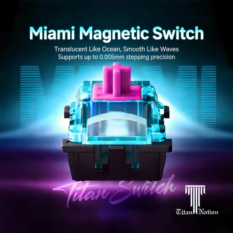 Switch Magnético Titan Nation  - Gaming Keyboard Hall Effect Switches avaliação e preço