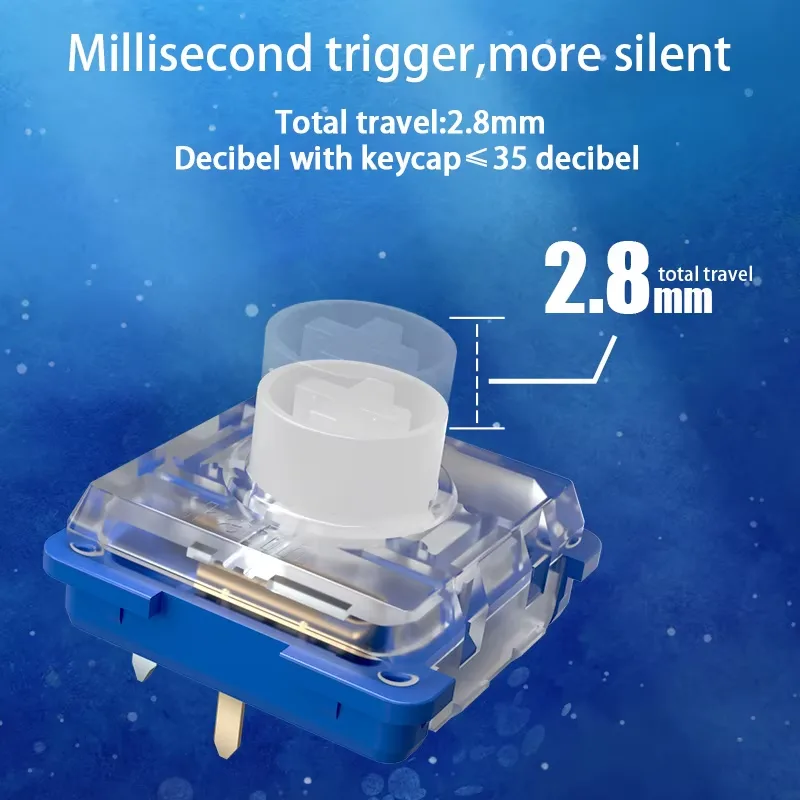 Switches Kailh Deep Sea Silent - Gaming Keyboard Mini Mechanical avaliação e preço