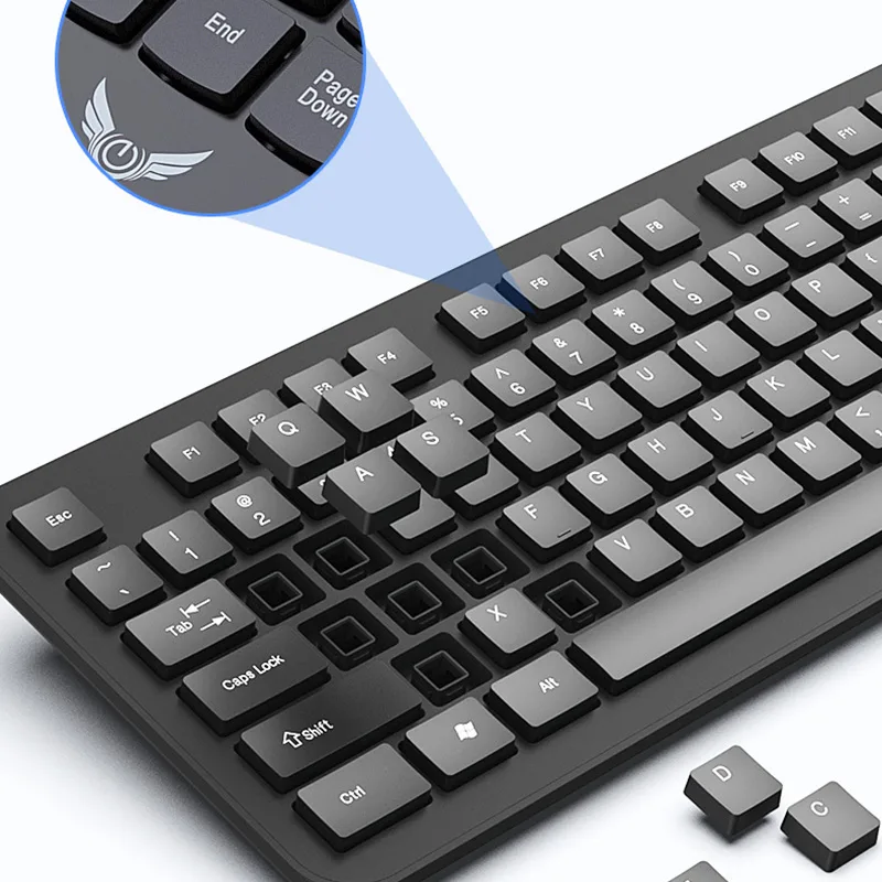 Conjunto de teclado e mouse se - Gaming Keyboard Mouse Wireless avaliação e preço