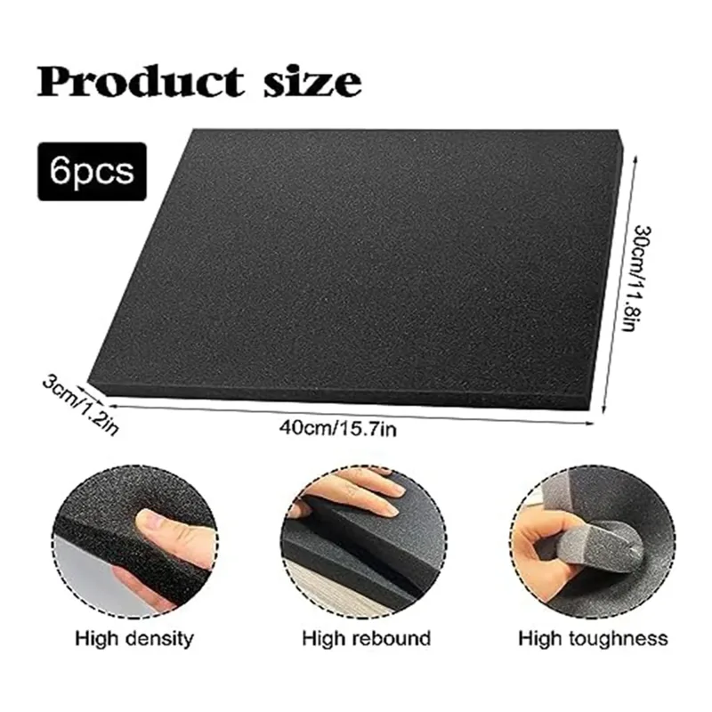 6 PCS Folhas de Espuma de Poli - Polyurethane Foam Sheet avaliação e preço