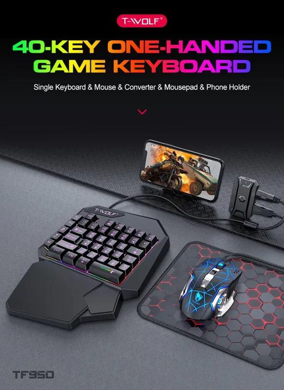 Kit mobilador gamer kit teclad - Gaming Keyboard And Mouse Converter For Mobile avaliação e preço