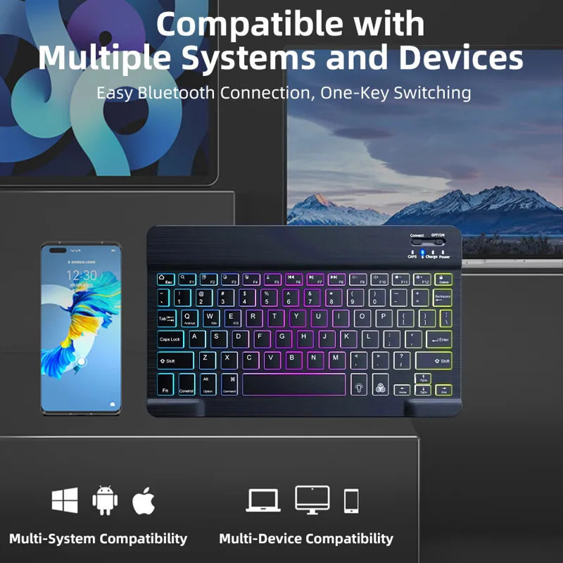 Teclado Bluetooth Retroilumina - Gaming Keyboard Mini Mechanical avaliação e preço