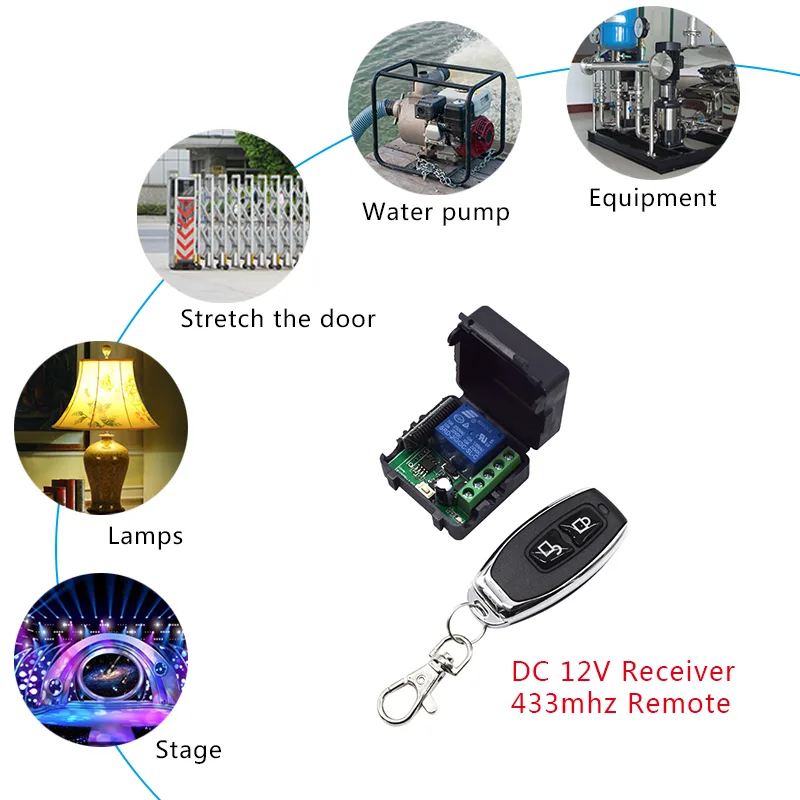 433 mhz dc 12v 24v 1 canal rel - Switch Opener Tool avaliação e preço