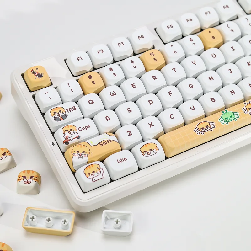 Teclas KBDiy Tema Gato Fofo PB - Gaming Keyboard Number Pad avaliação e preço