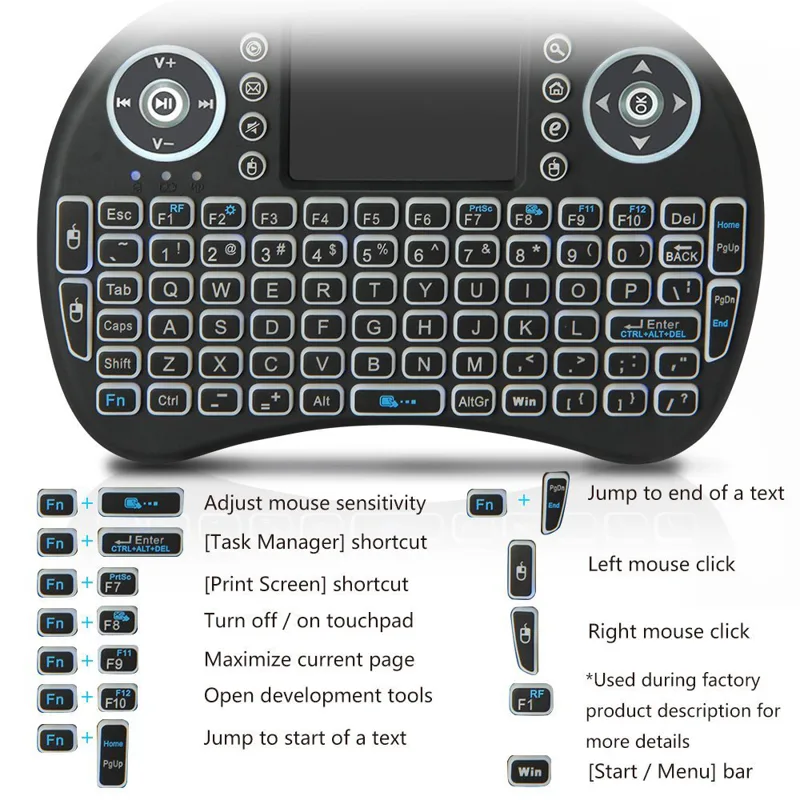 Mini teclado sem fio retroilum - Gaming Keyboard Bundle avaliação e preço
