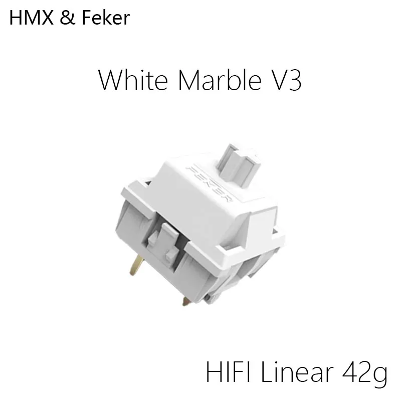 Hmx finder mármore branco v3 a - Gaming Keyboard Hot Swappable avaliação e preço
