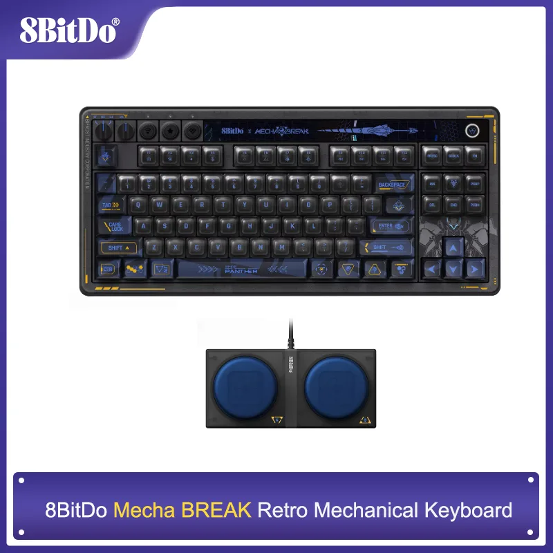 Teclado mecânico 8BitDo Retro  - Gaming Keyboard Hot Swappable avaliação e preço