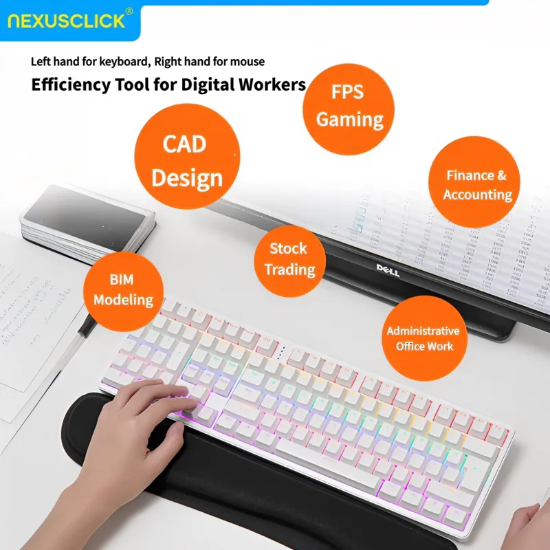 Teclado Mecânico Ergonômico Ne - Gaming Keyboard Number Pad avaliação e preço